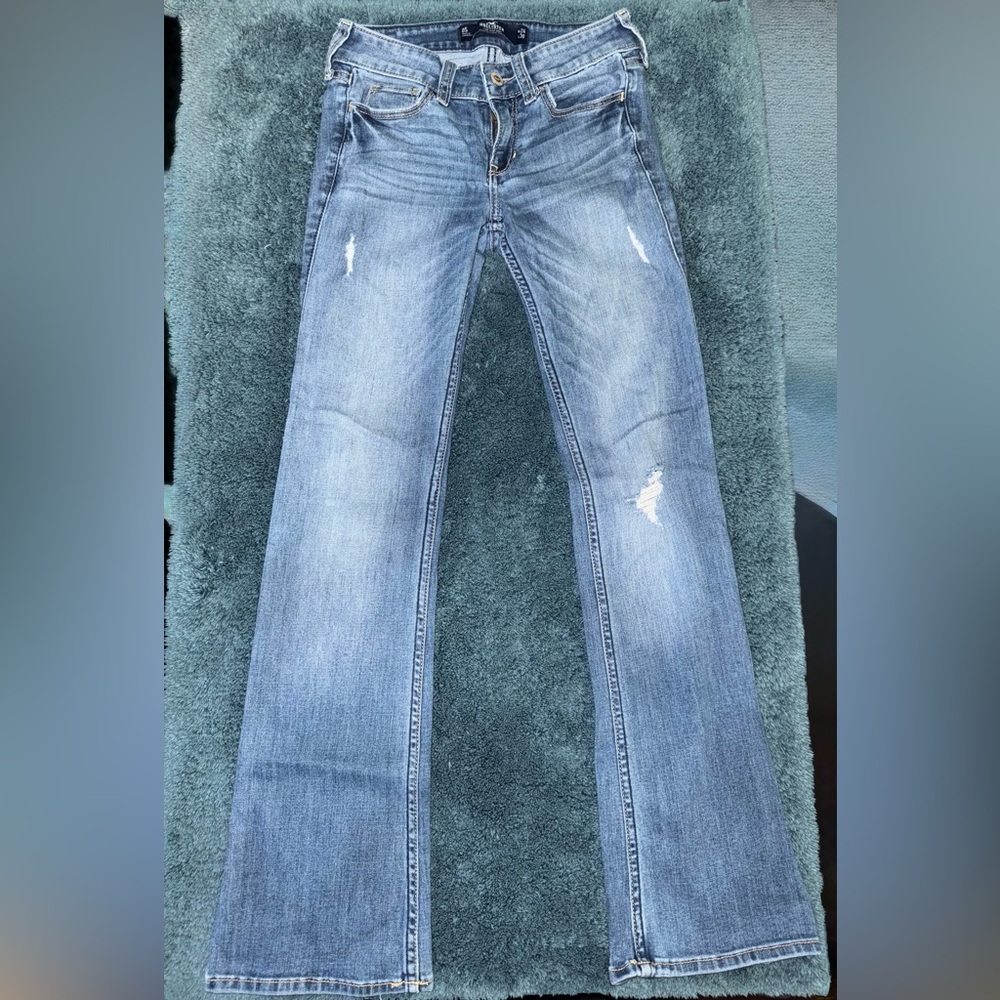Hollister Light Blue Boot Cut Low Rise Jeans